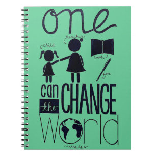 "Inspirado por cuaderno de Malala"
