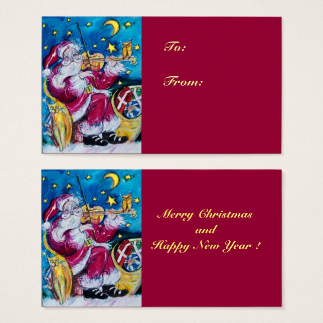 INSPIRADO SANTA / Navidades musicales Red nocturna (Anverso y reverso)