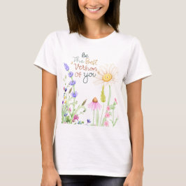 "Inspirador de camiseta con motivos florales