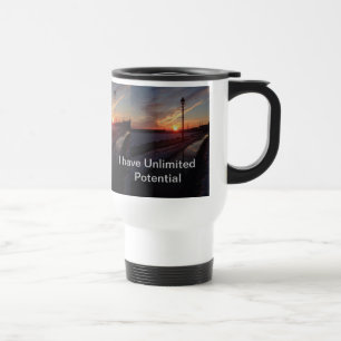 Inspirador Diseño colorido de tazas de viaje Sunse