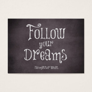 Inspirador siga su cita de los sueños