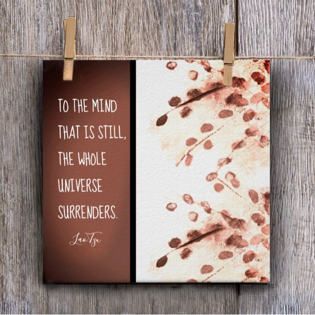 inspiradora cita en zen arte natural de Lao Tzu ma (Subido por el creador)