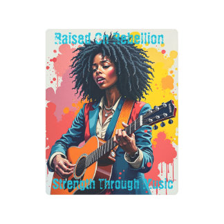 Inspiradora de arte guitarista personalizado mujer