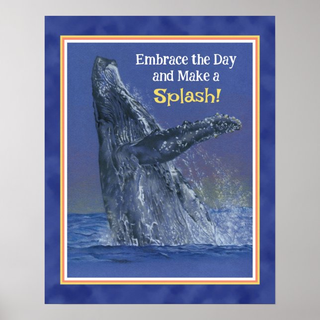 Inspiradora impresión de ballenas divertidas - Bor (Frente)