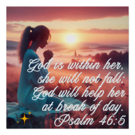 "Inspirando fe" brillante Poster