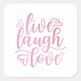 Inspirando Live Love Laugh Cita | Sello Pegatina