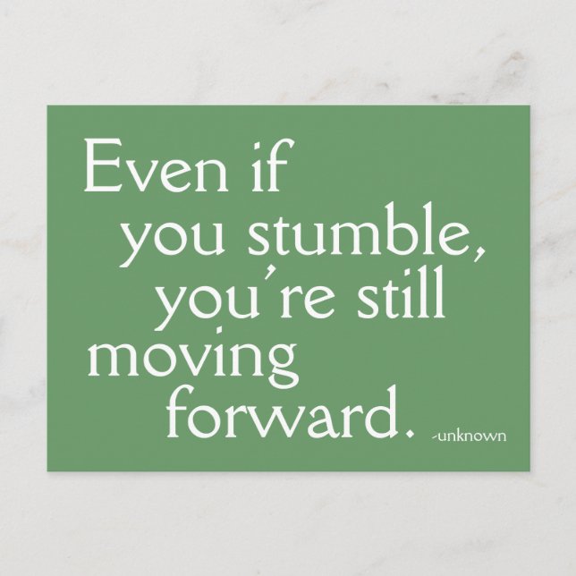 Inspirar el éxito - Tarjeta postal motivacional -  (Anverso)