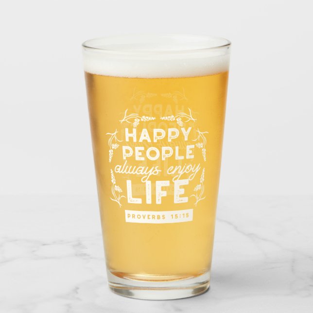 Inspirational Christian Quote from Proverbs 15:15 (Anverso (lleno))