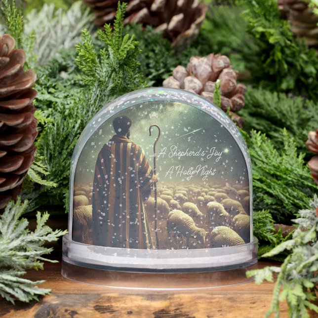 Inspirational Shepherd Flock Snow Globe (Invierno)