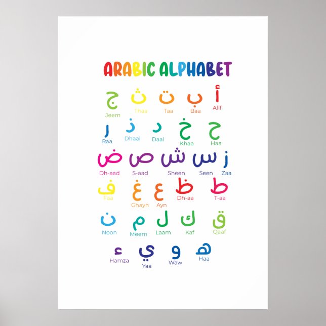 Inspire Arabic Learning: El hermoso arte alfabétic (Frente)