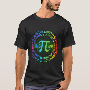 Inspire el símbolo feliz del Pi de la camiseta del