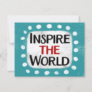 Inspire La Tarjeta De Saludo Del Mundo