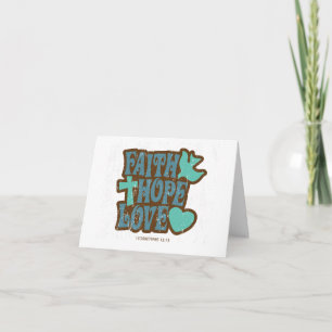 Inspire: Tarjeta de fe, esperanza y amor PERSONALI