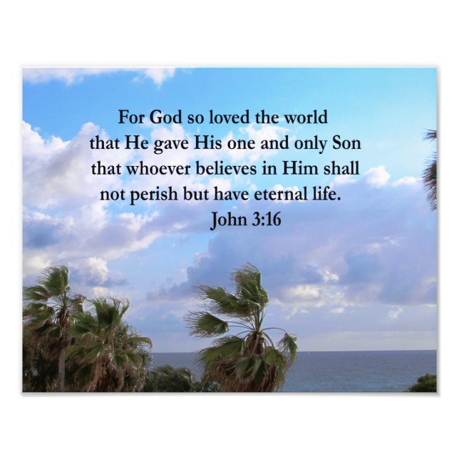INSPIRING JOHN 3:16 FOTO (Frente)