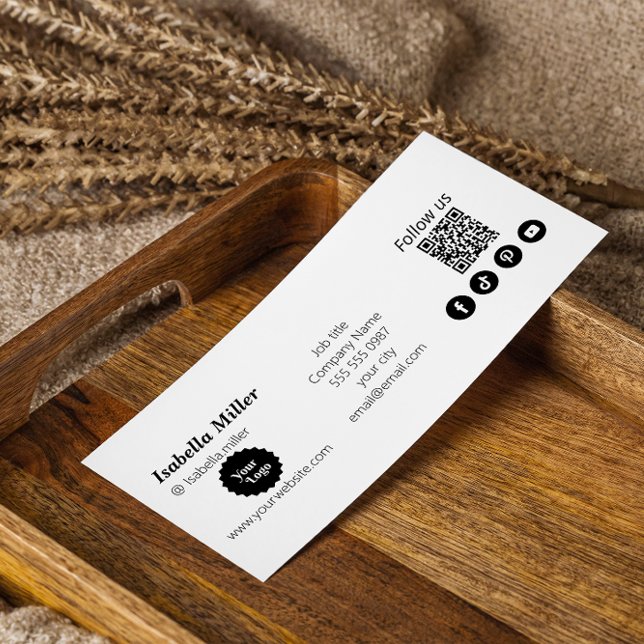 Instagram Síguenos Código Qr Promocional Moderno (Instagram Follow Us Qr Code Promotional Modern)