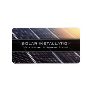 Instalación del panel solar - Pegatina de promoci