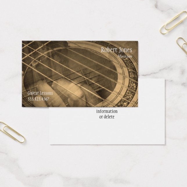 Instrucción de música de maestros de guitarra (Oficina)