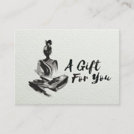 Instrucción de yoga para certificado de regalo de 