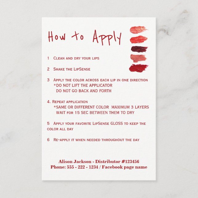 Instrucciones de aplicación de distribuidor de láp (Anverso)