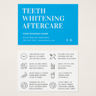 Instrucciones de cuidado posterior de cualquier co