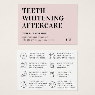 Instrucciones de cuidado posterior de cualquier co