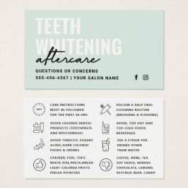 Instrucciones de cuidado posterior de cualquier co