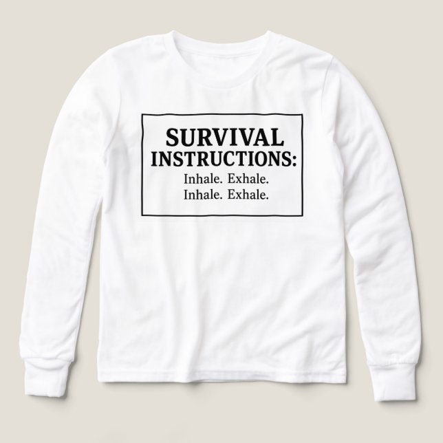 Instrucciones de Supervivencia - (Diseño frontal)
