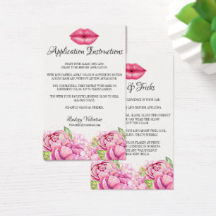 Instrucciones del uso de los labios y extremidades