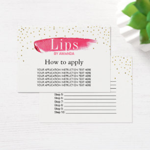Instrucciones del uso del lápiz labial de LipSens