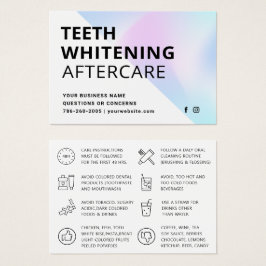 Instrucciones para el cuidado después del blanquea