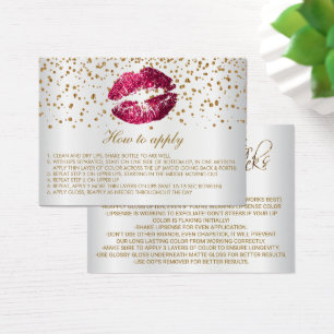 Instrucciones para la aplicación de Lips de Purpur
