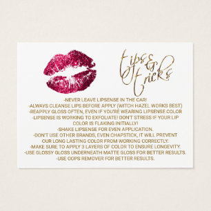 Instrucciones para la aplicación de Lips de Purpur