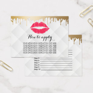 Instrucciones para la aplicación de maquillaje de