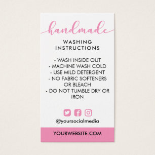 Instrucciones para lavado de manos en rosa en los