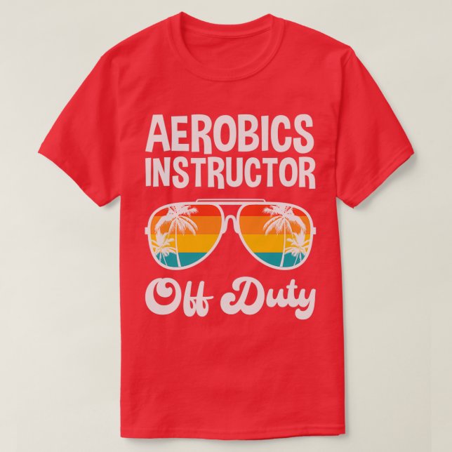 Instructor de Aeróbic De La Camisa De Vacaciones D (Diseño del anverso)