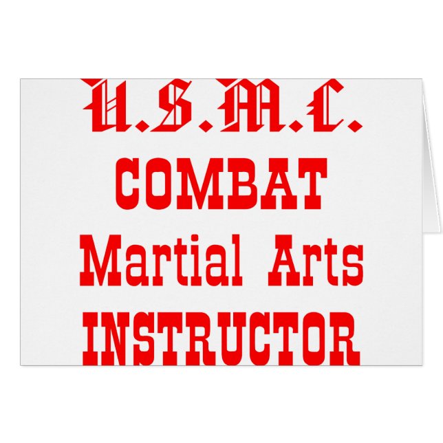 Instructor de Artes Marciales de Combate USMC (Anverso (Horizontal))
