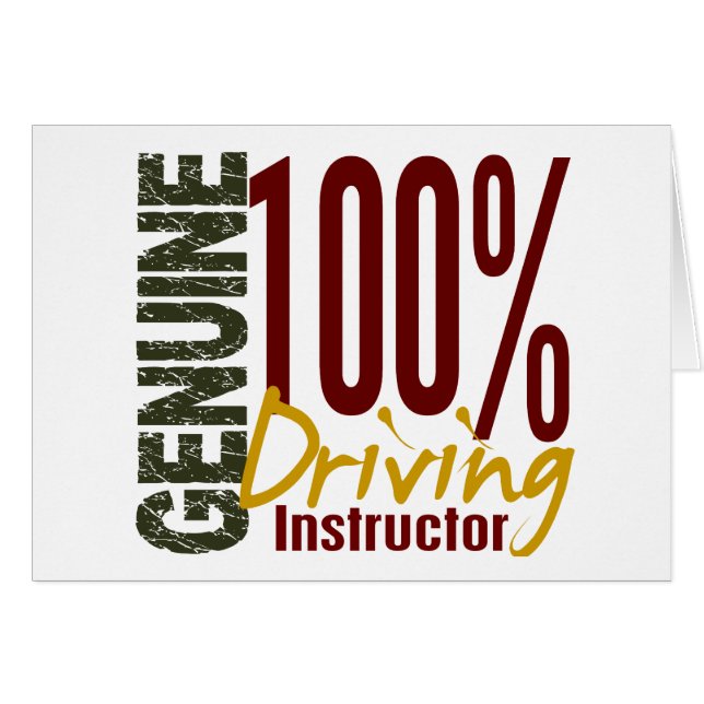Instructor de conducción auténtico (Anverso (Horizontal))
