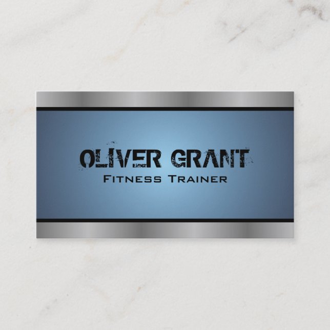 Instructor de la aptitud - tarjetas de visita (Anverso)