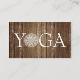 Instructor de la YOGA - tarjeta de visita de