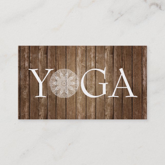 Instructor de la YOGA - tarjeta de visita de (Anverso)