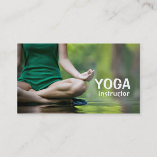 Instructor de yoga, tarjeta de visita de meditació