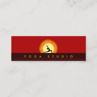 Instructores de yoga Tarjetas de visita Skinny Sun
