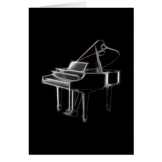 Instrumento clásico musical del piano de cola (Frente)