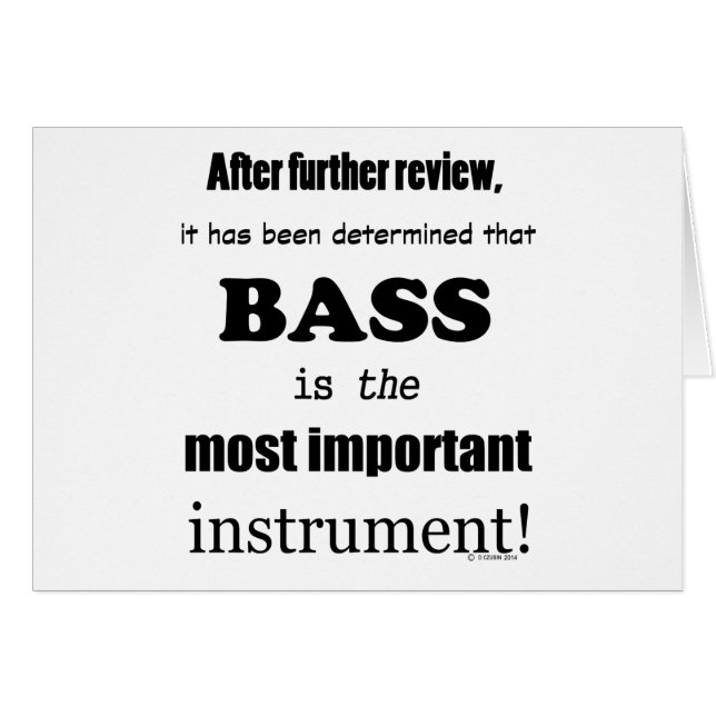 Instrumento más importante de Bass (Anverso (Horizontal))