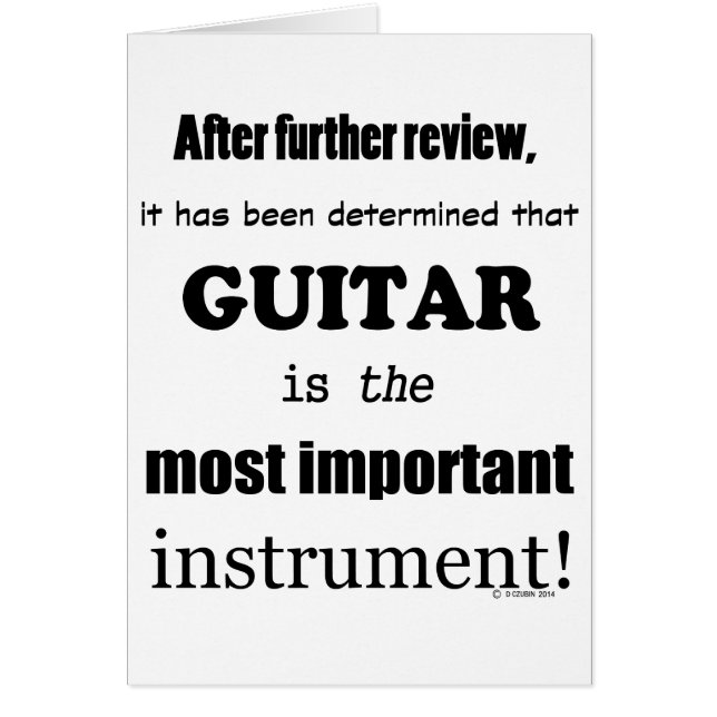 Instrumento más importante de guitarra (Frente)