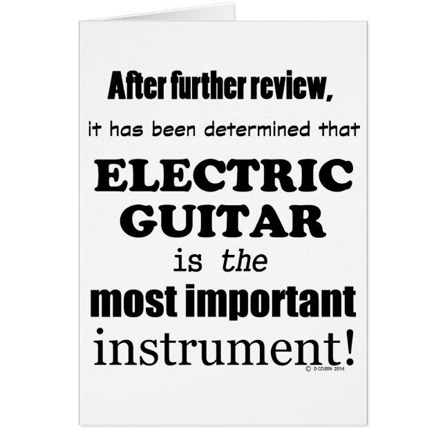 Instrumento más importante de guitarra eléctrica (Frente)
