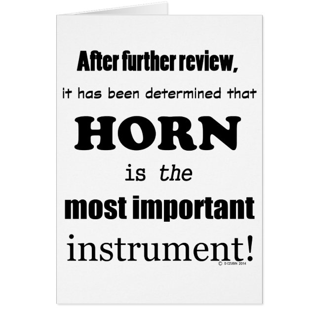 Instrumento más importante de la bocina (Frente)