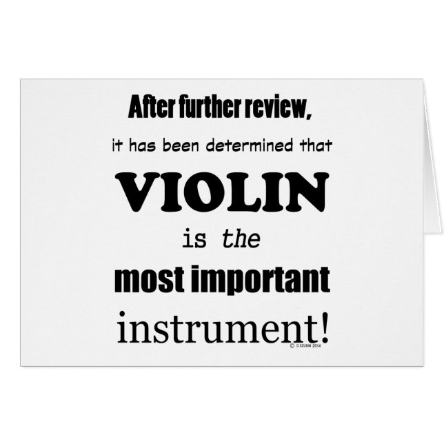 Instrumento más importante para violín (Anverso (Horizontal))