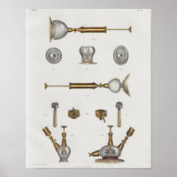 Instrumentos médicos quirúrgicos Impresión de anat