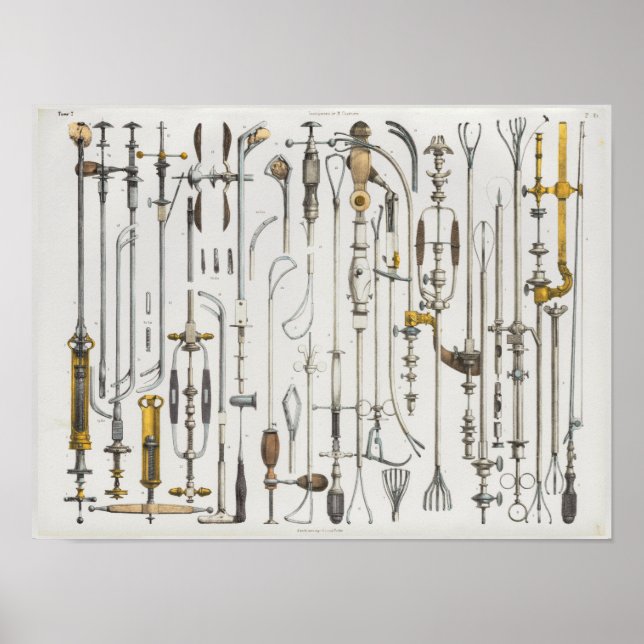 Instrumentos médicos quirúrgicos Impresión de anat (Frente)